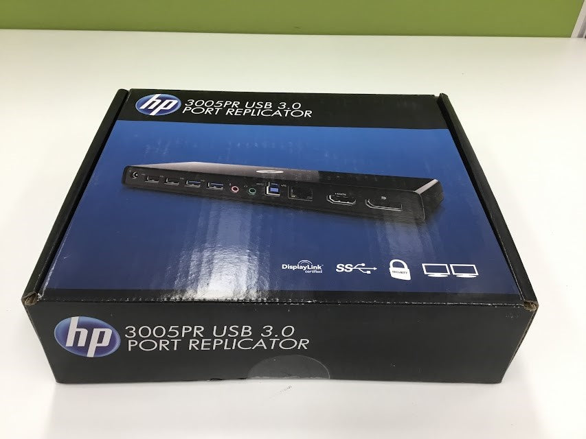 HP 3005pr USB3 Docking Station / Port Replicator - NEW