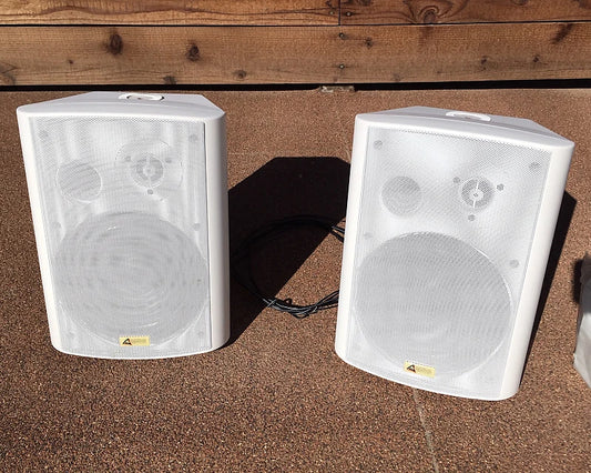 Wall Mount speakers, Australian monitor - ST50PW (White) New in Box - 2 Pairs (4 Speakers)