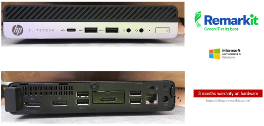 HP - Elitedesk 800 G4: Mini PC (Core i5 8th Gen, 8GB RAM, 256GB SSD)